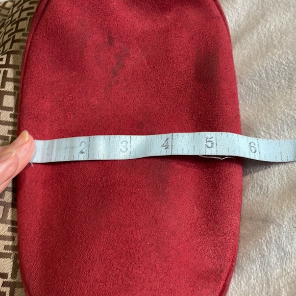 Tommy Hilfiger Red Leather Trimmed Multi Pocket Shoulder Bag/Purse - Picture 14 of 16